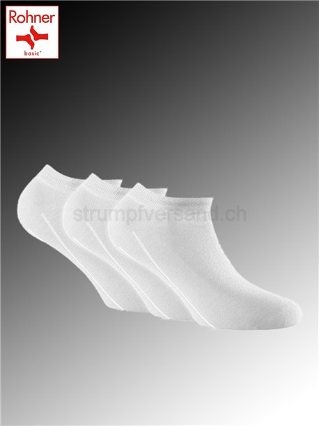 Sneaker calzini corti Rohner Basic - 008 bianco