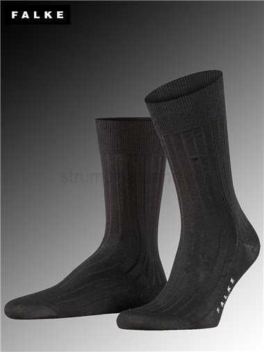 MILANO calzini per uomo della Falke - 3000 nero