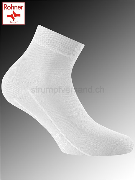 SNEAKER PLUS calzini corti Rohner Basic - 008 bianco