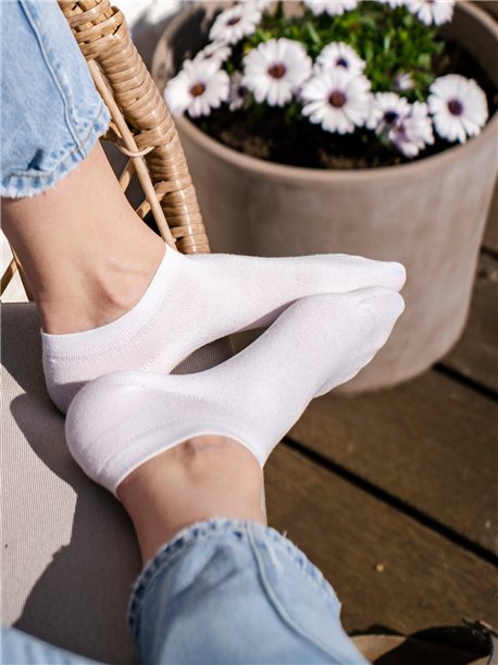SNEAKER BAMBOO calzini corti di Rohner - 008 bianco