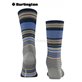 STRIPE calzini da uomo di Burlington - 3070 dark grey mel.