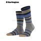 STRIPE calzini per uomo della Burlington - 3070 dark grey mel.