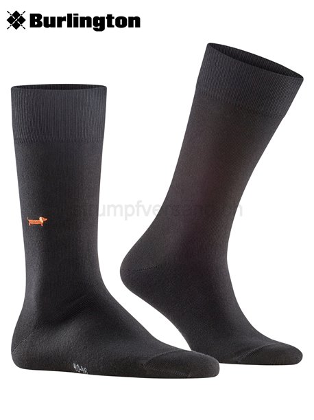 BRIT STYLE calzini per uomo della Burlington - 3000 nero