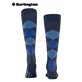 EDINBURGH calzettoni di Burlington - 6688 dark blue mel.