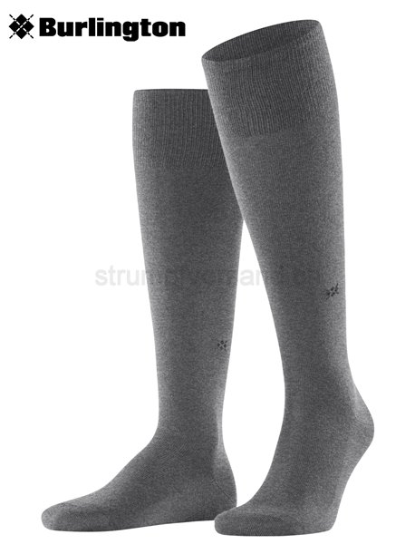 LEEDS calzettoni per uomo della Burlington - 3070 dark grey mel.