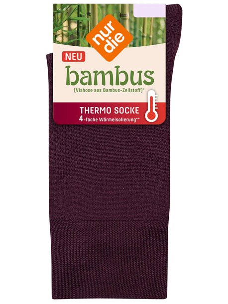 BAMBUS THERMO FROTTEE - calzini donna NUR DIE