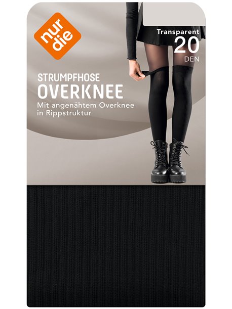 OVERKNEE STRUMPFHOSE - collant della NUR DIE nero