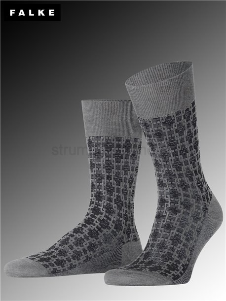 ARTWORK TIE calzini da uomo di Falke - 3390 light grey mel.