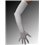 STRETCH SATIN Fischer guanti lunghi - off-white