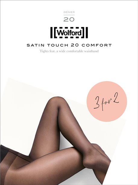 confezione multipla Wolford Satin Touch 20 Comfort Collant 3 per 2 