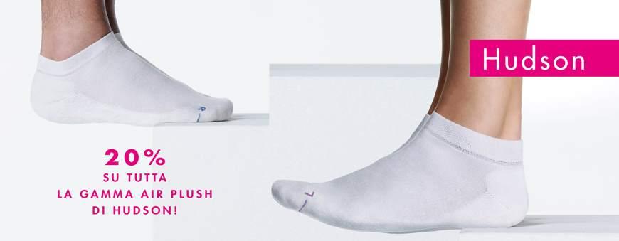 20% di sconto su tutti i calzini AIR PLUSH di HUDSON